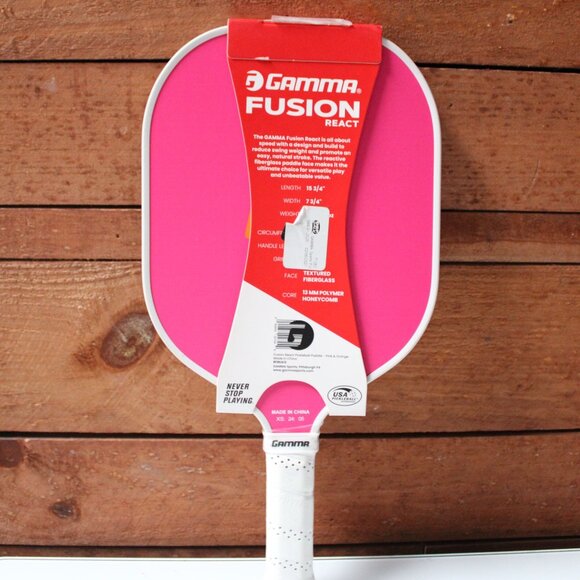 Gamma Fusion React Pickleball Paddle Lightweight Durable Textured Surface USA - Picture 5 of 6